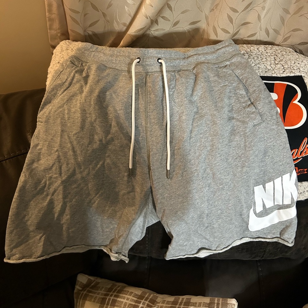 Nike Club French Terry Shorts Grey Men’s Large Worn Once Above Knee Length